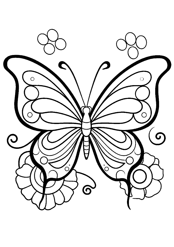 borboleta para colorir