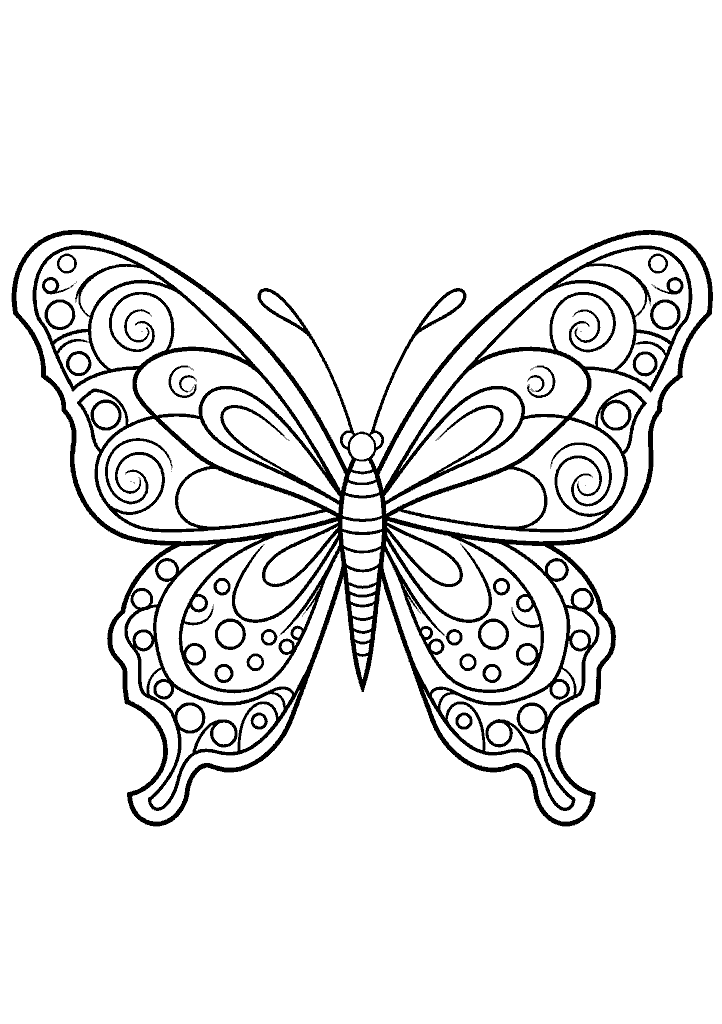 borboleta para colorir