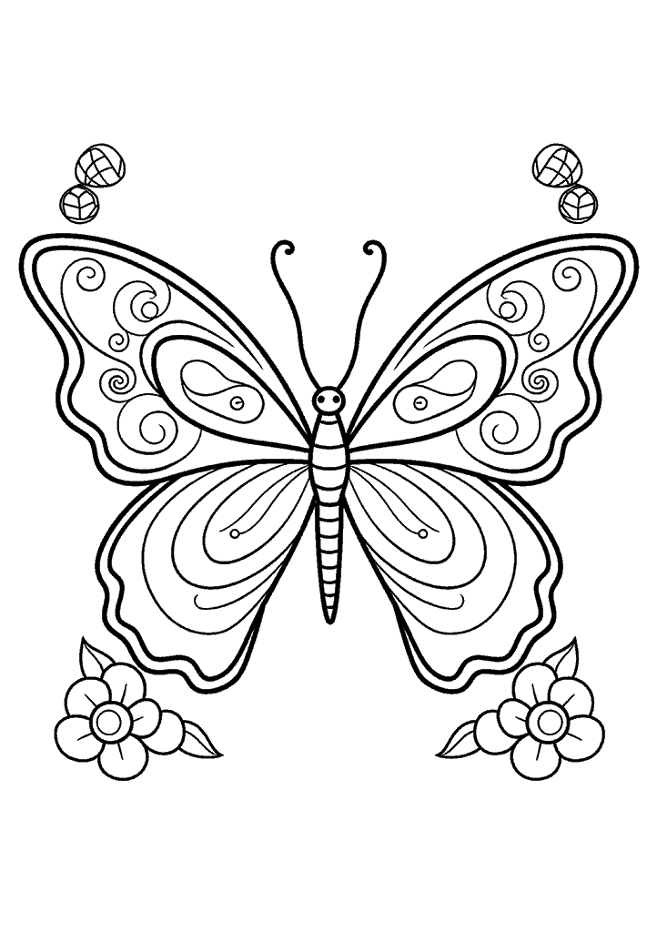 borboleta para colorir