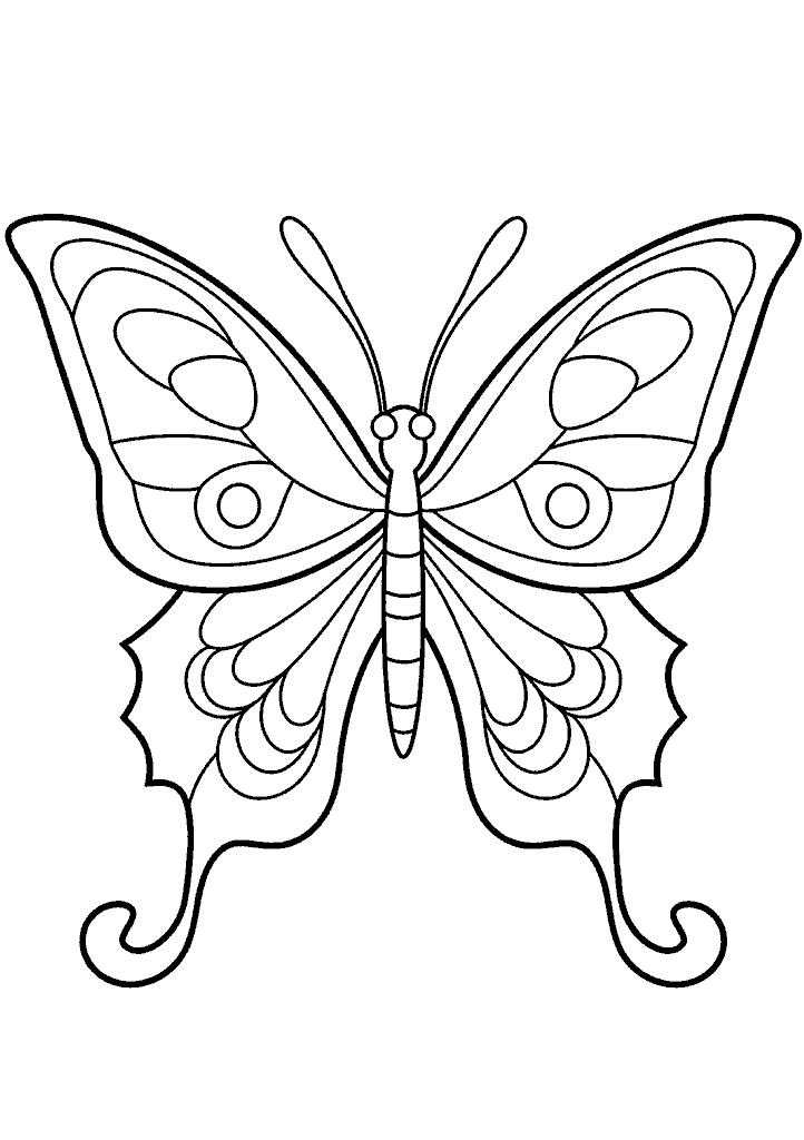borboleta para colorir