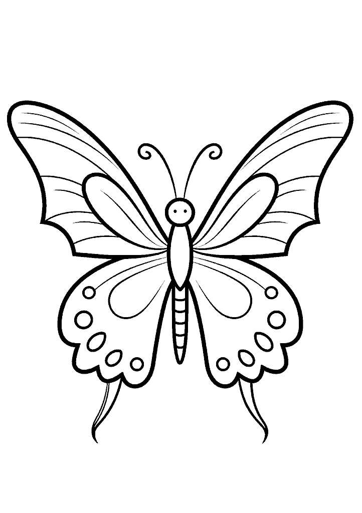 borboleta para colorir