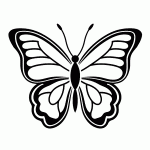 borboleta para colorir