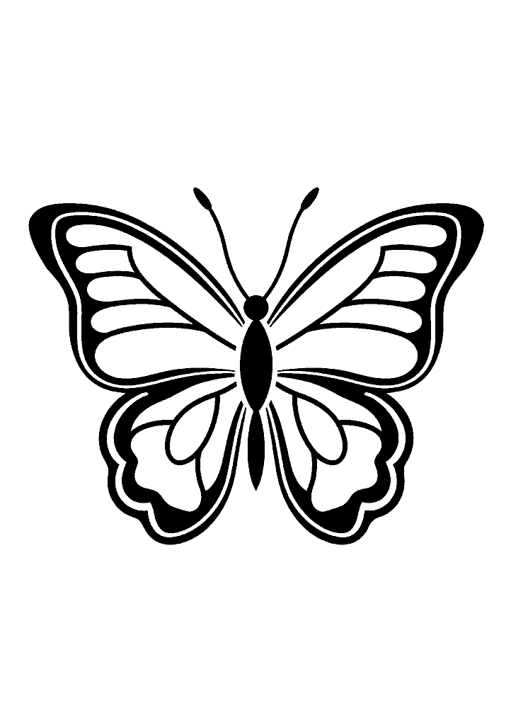 borboleta para colorir