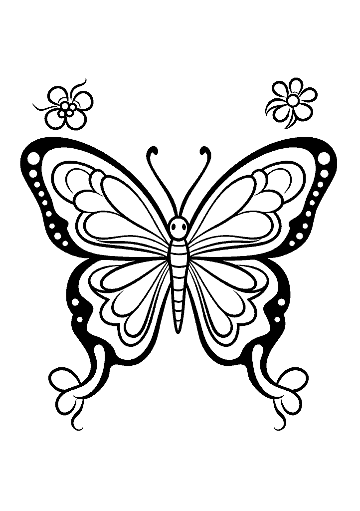 borboleta para colorir