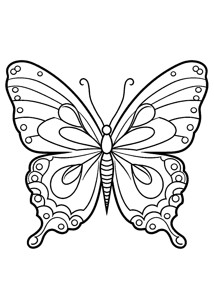 borboleta para colorir
