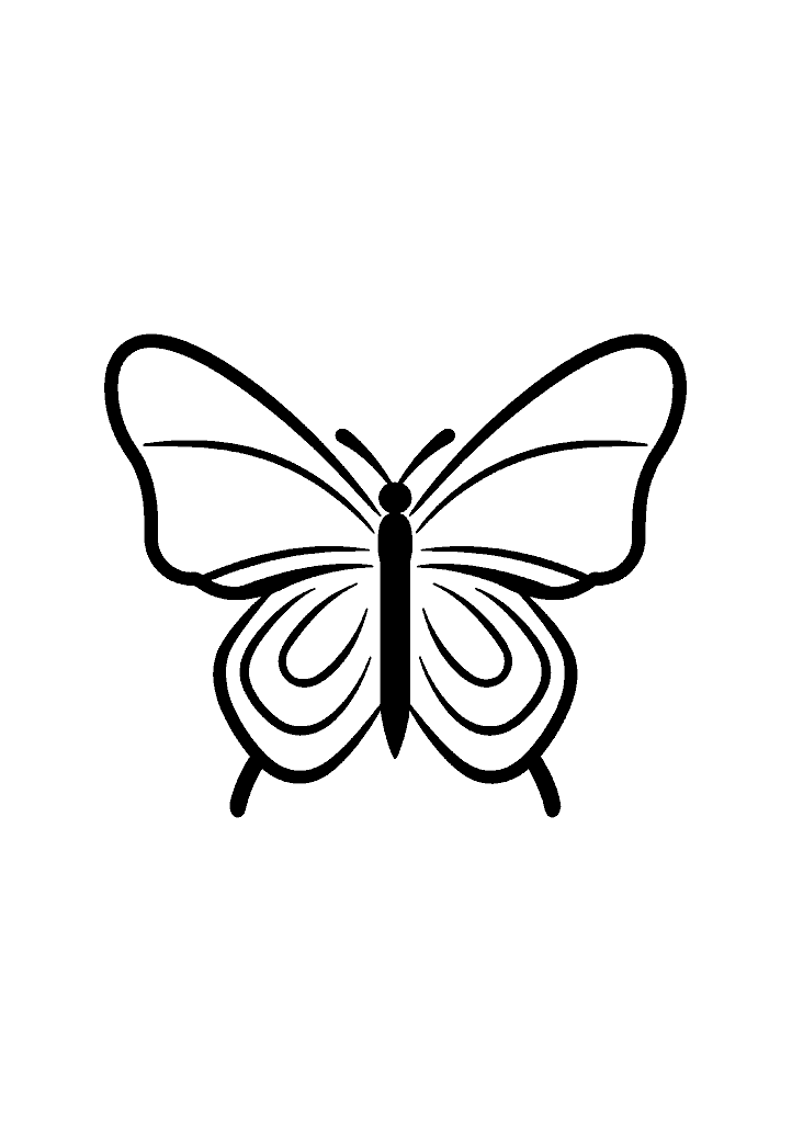 borboleta para colorir
