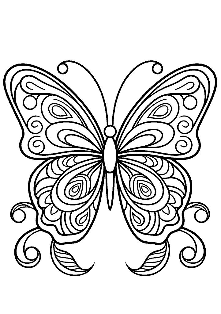 borboleta para colorir