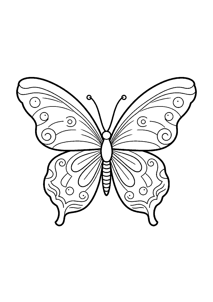 borboleta para colorir