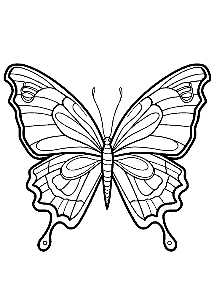 borboleta para colorir