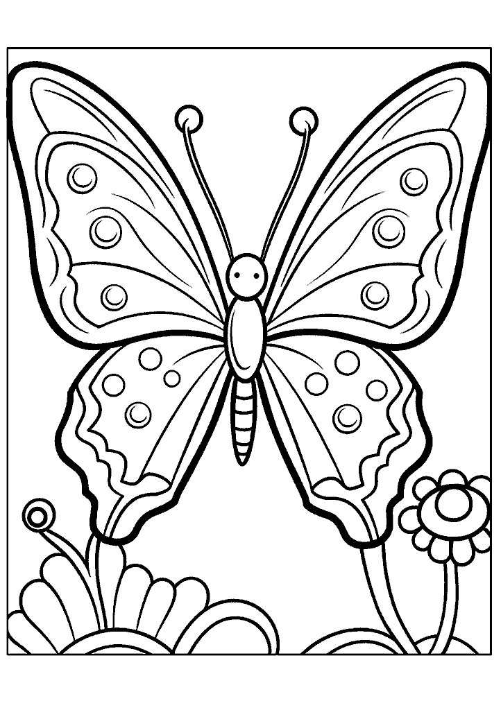 borboleta para colorir