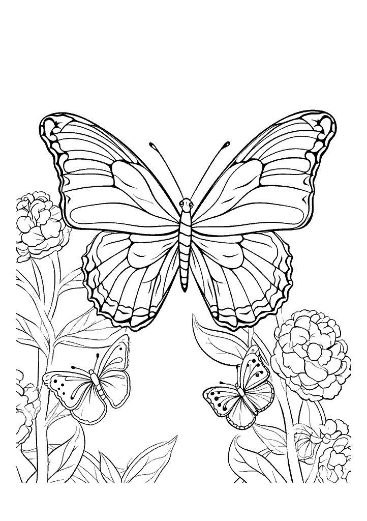 borboleta para colorir