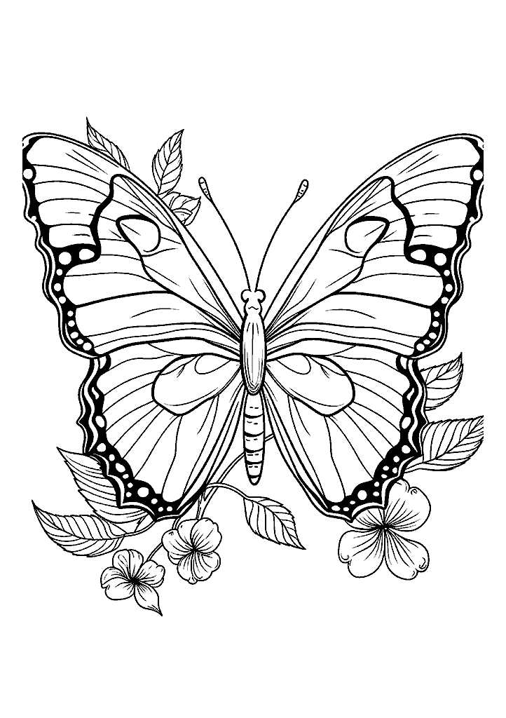 borboleta para colorir