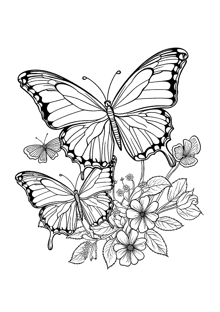 borboleta para colorir