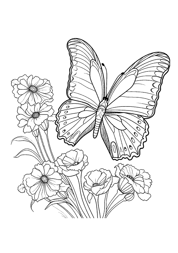 borboleta para colorir