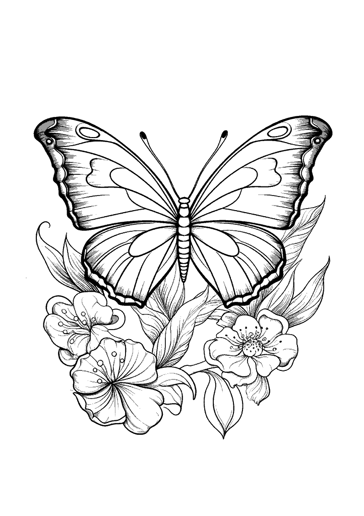 borboleta para colorir