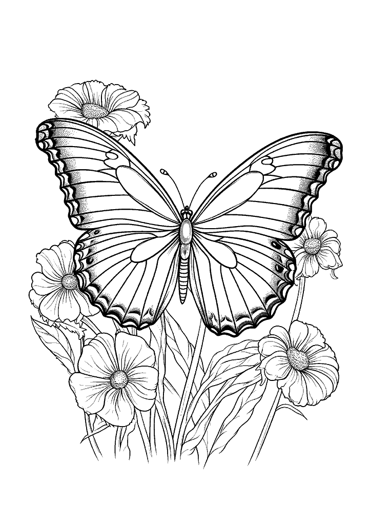 borboleta para colorir