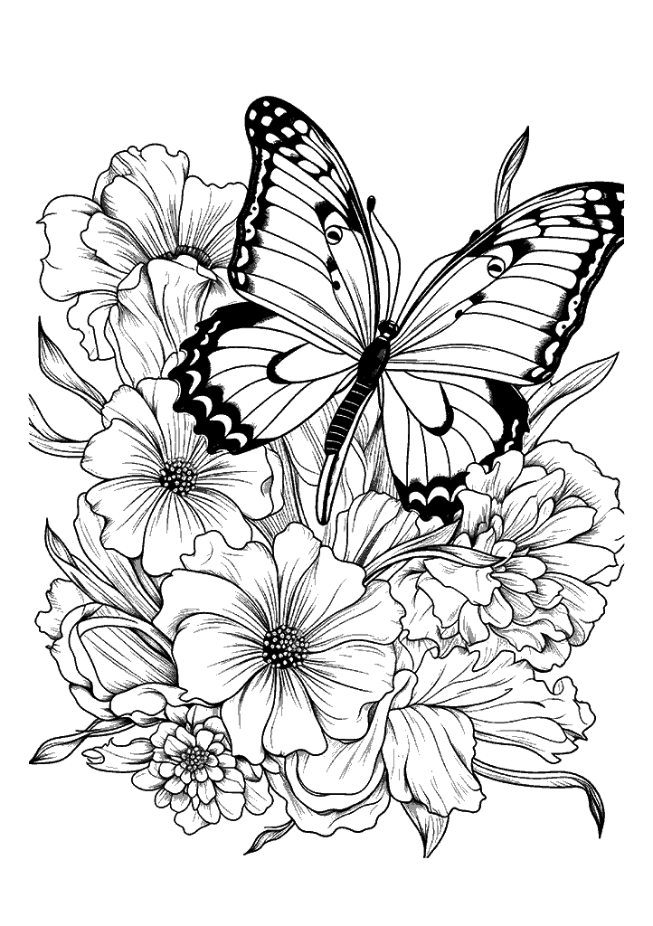 borboleta para colorir