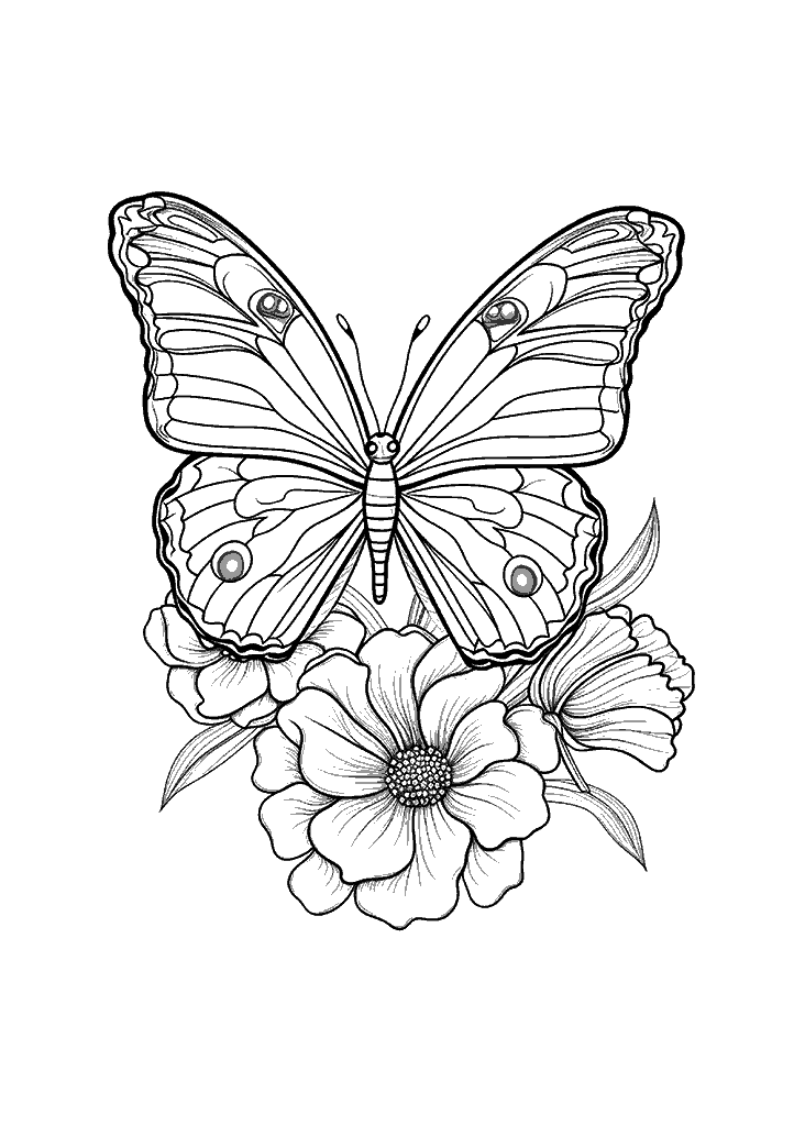 borboleta para colorir