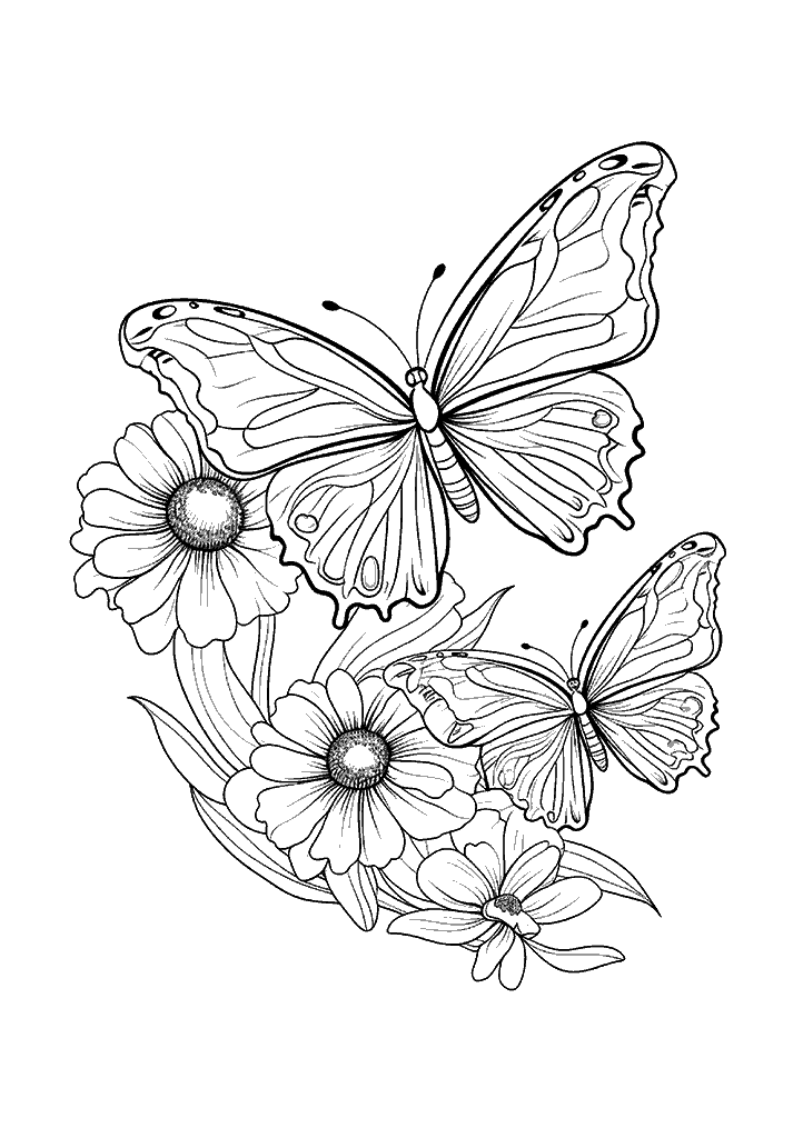 borboleta para colorir