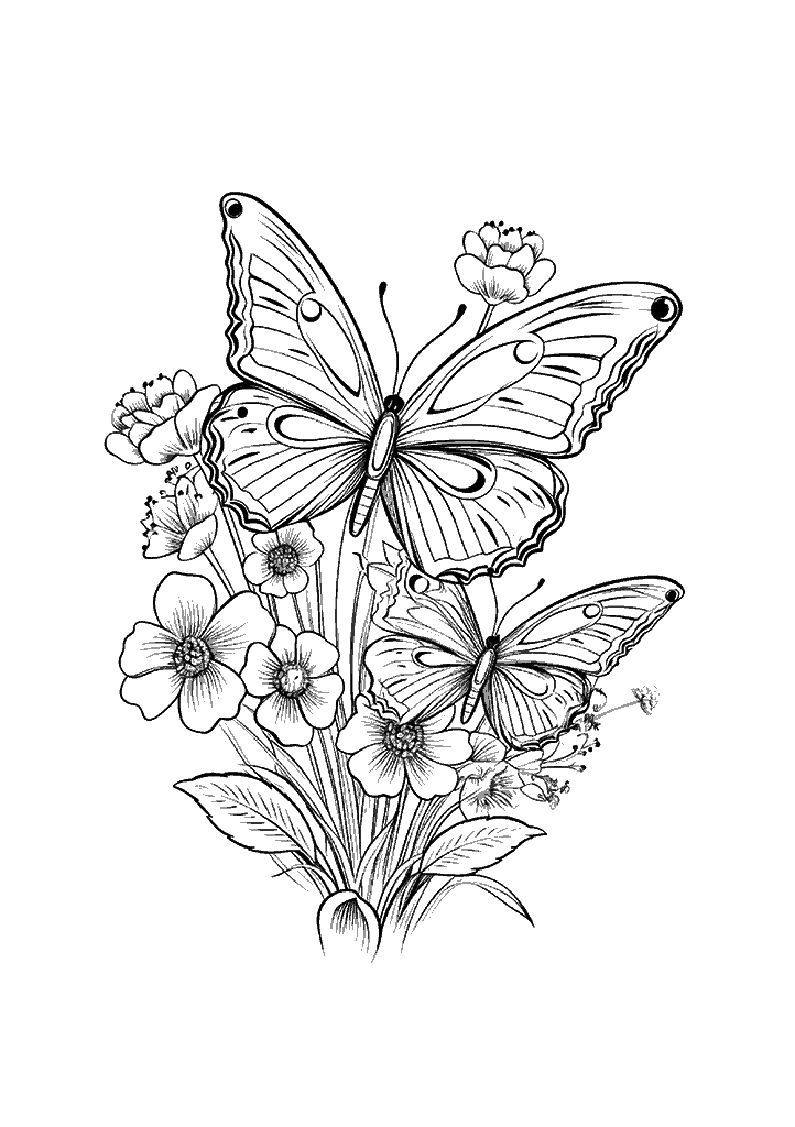 borboleta para colorir