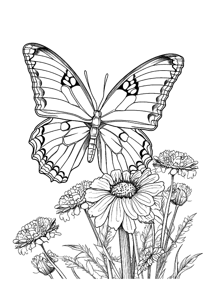 borboleta para colorir