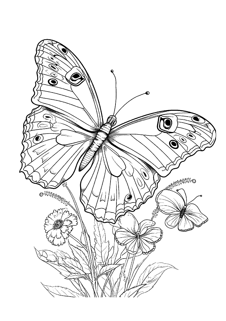 borboleta para colorir