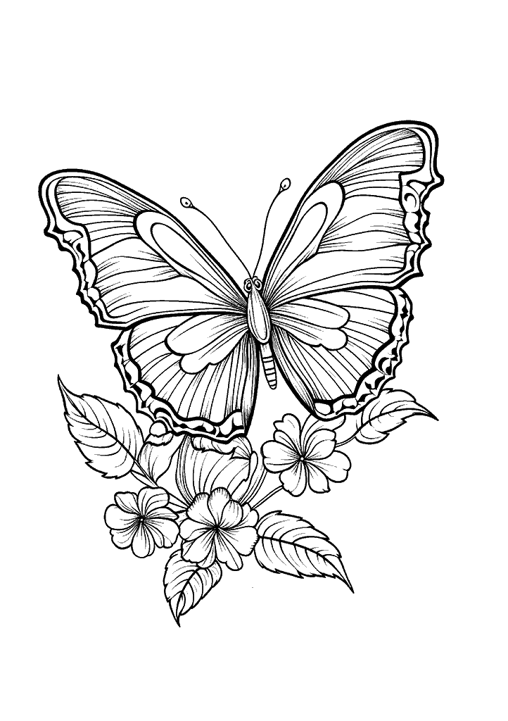 borboleta para colorir