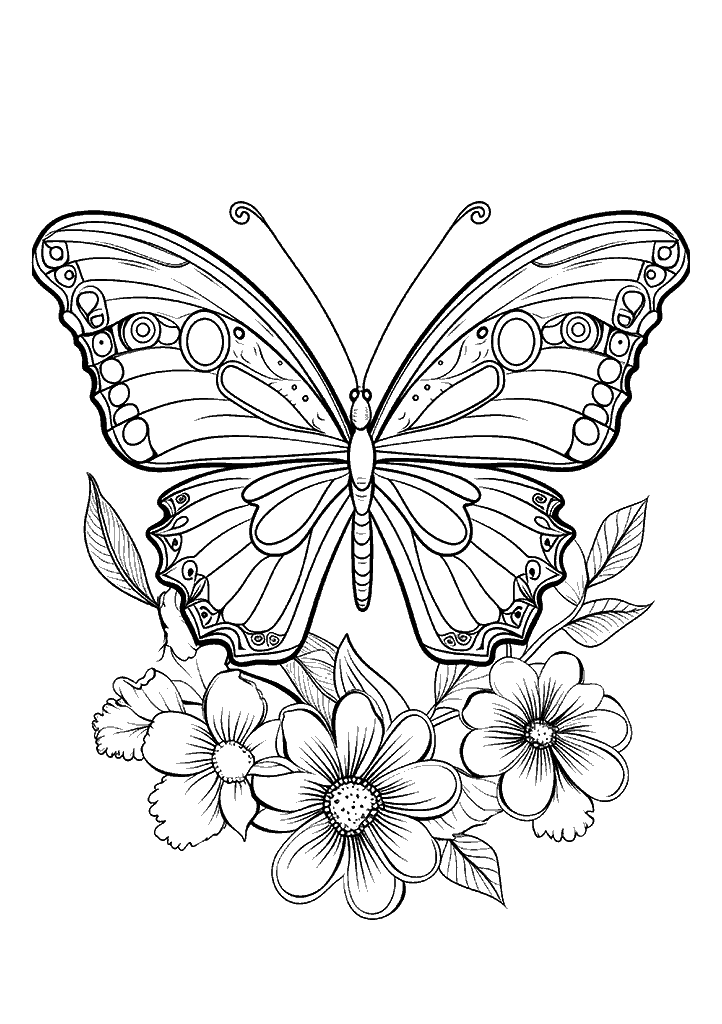 borboleta para colorir