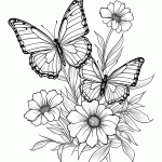 borboleta para colorir