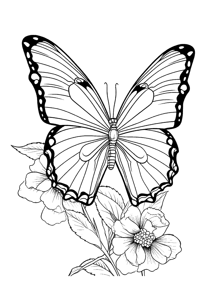 borboleta para colorir