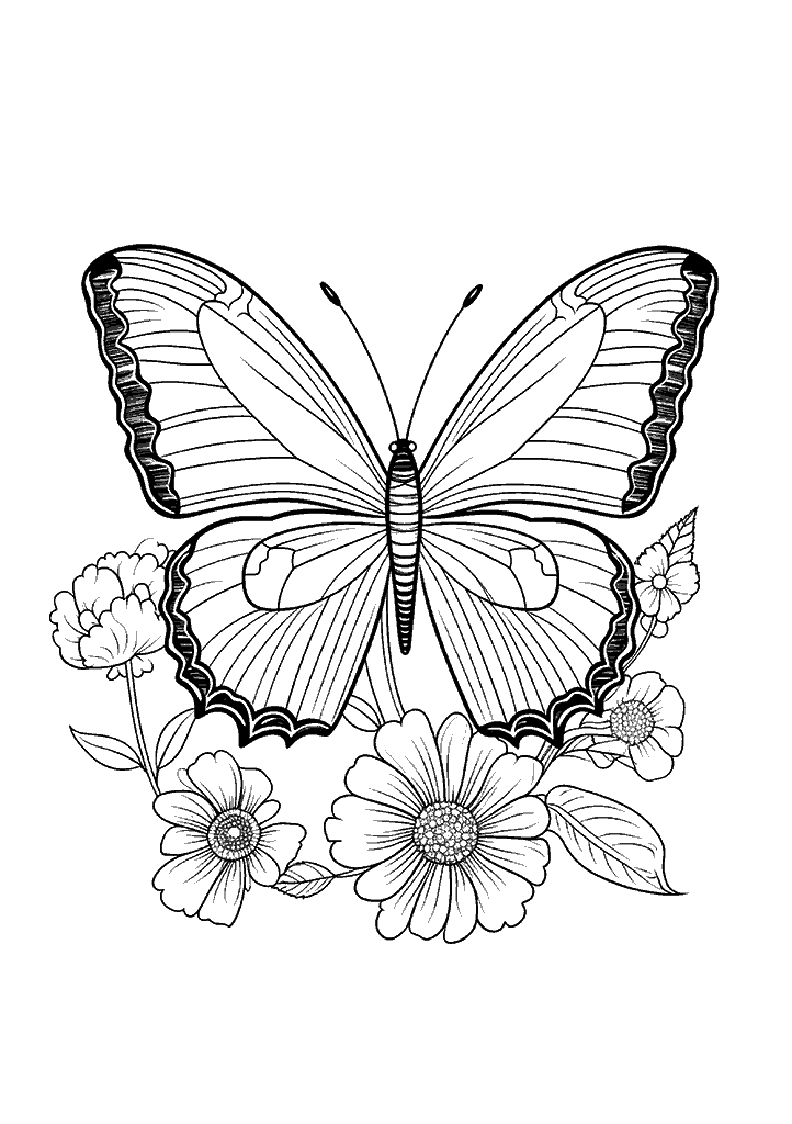 borboleta para colorir