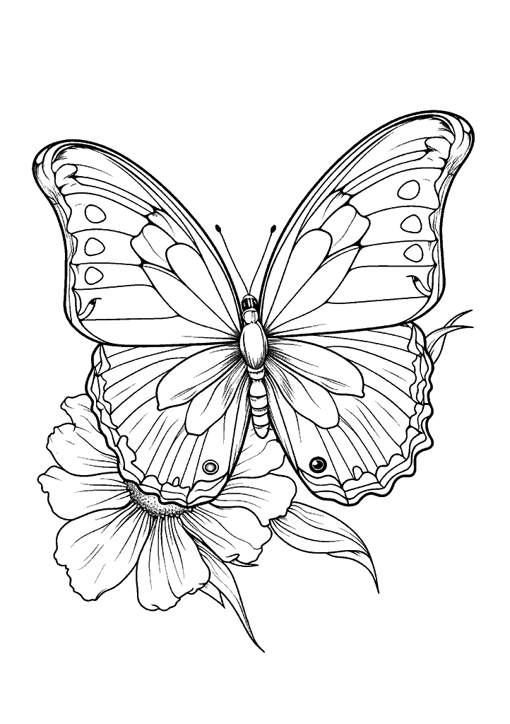 borboleta para colorir