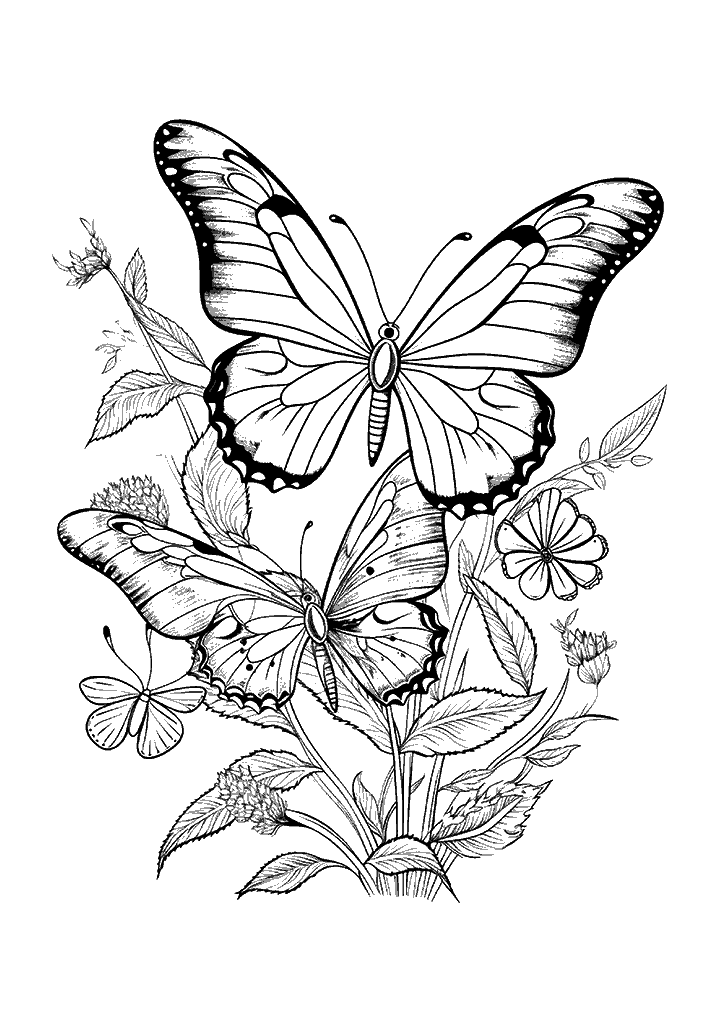 borboleta para colorir