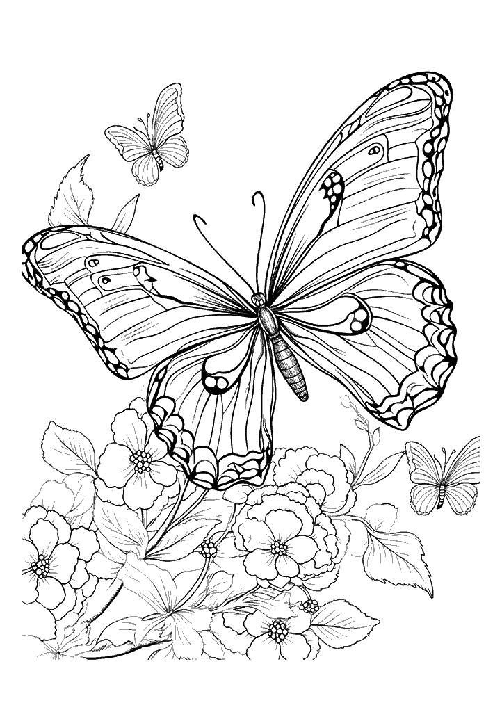 borboleta para colorir