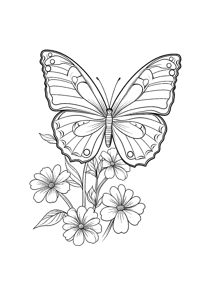 borboleta para colorir