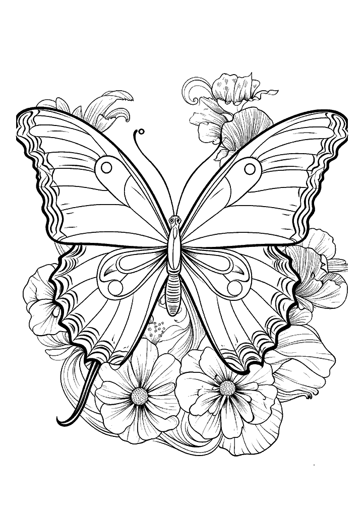 borboleta para colorir