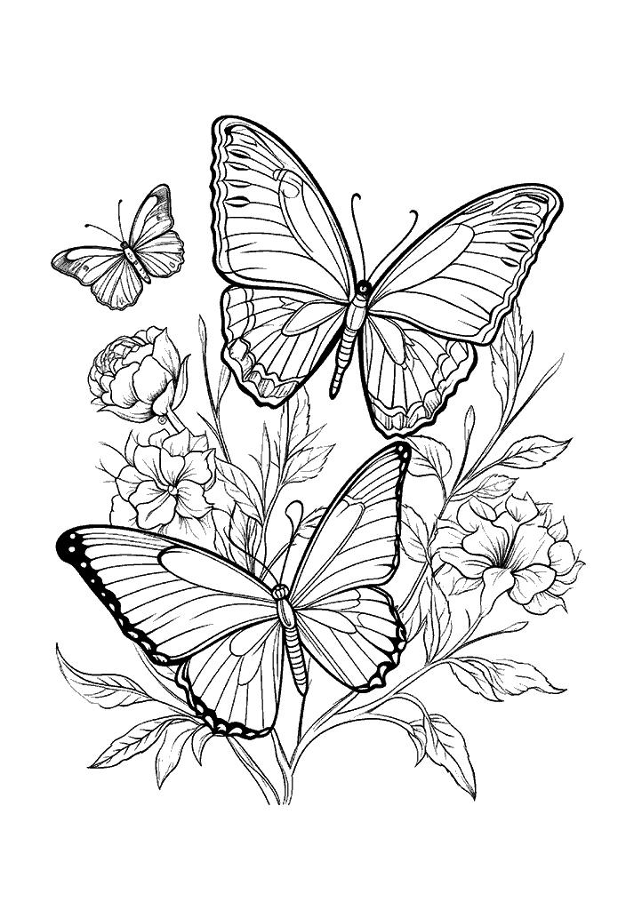 borboleta para colorir