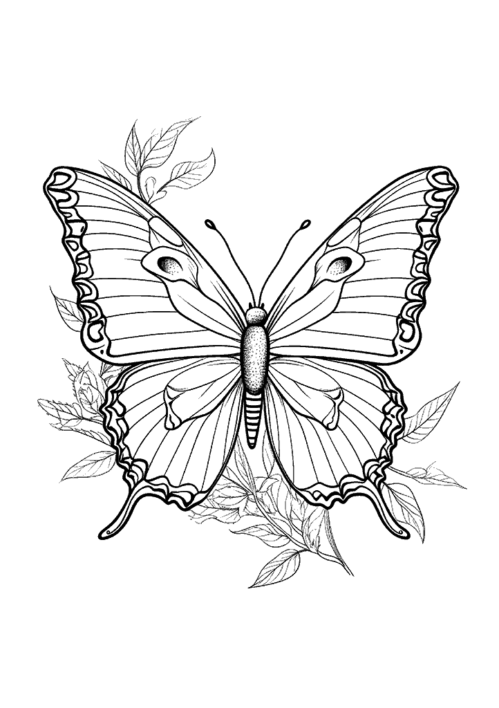 borboleta para colorir