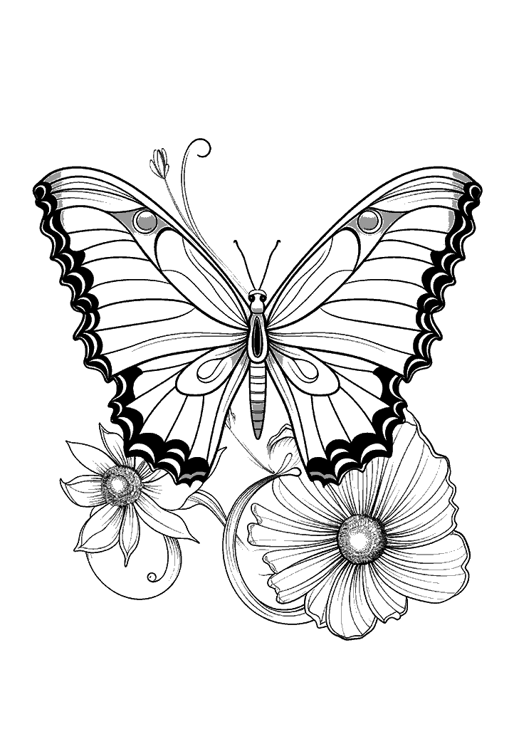 borboleta para colorir