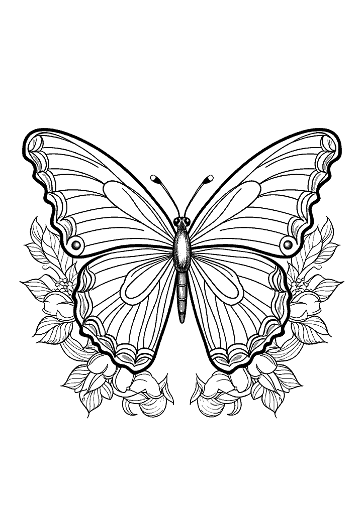 borboleta para colorir