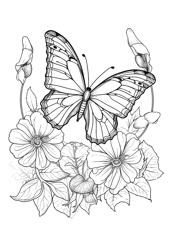 borboleta para colorir