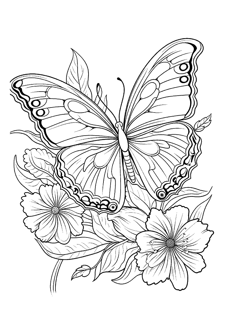 borboleta para colorir
