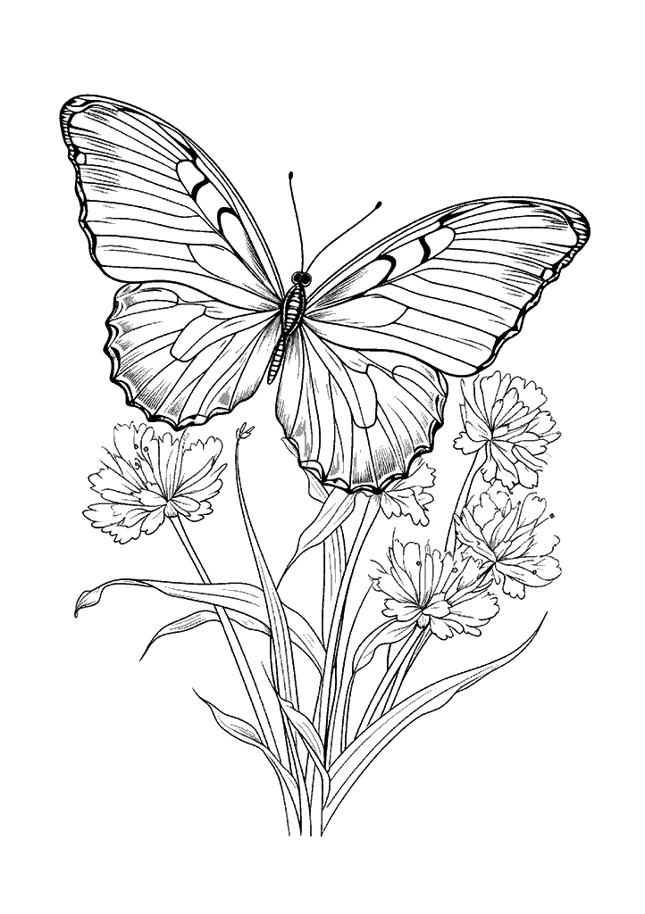 borboleta para colorir