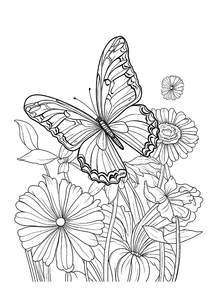 borboleta para colorir