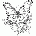 borboleta para colorir