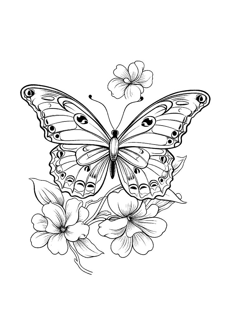 borboleta para colorir