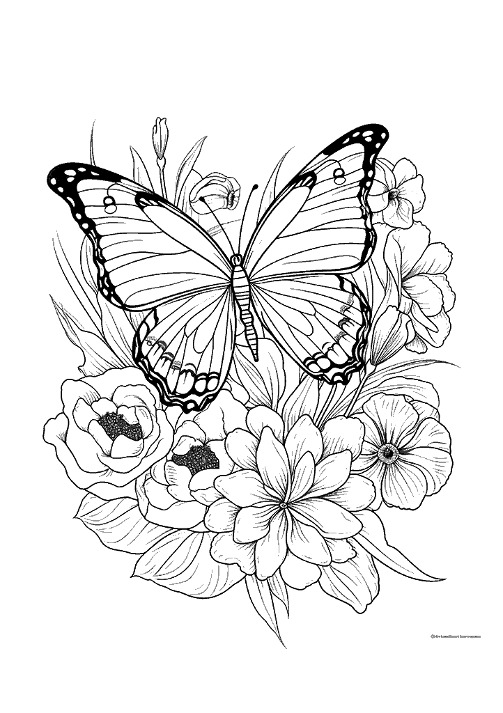 borboleta para colorir