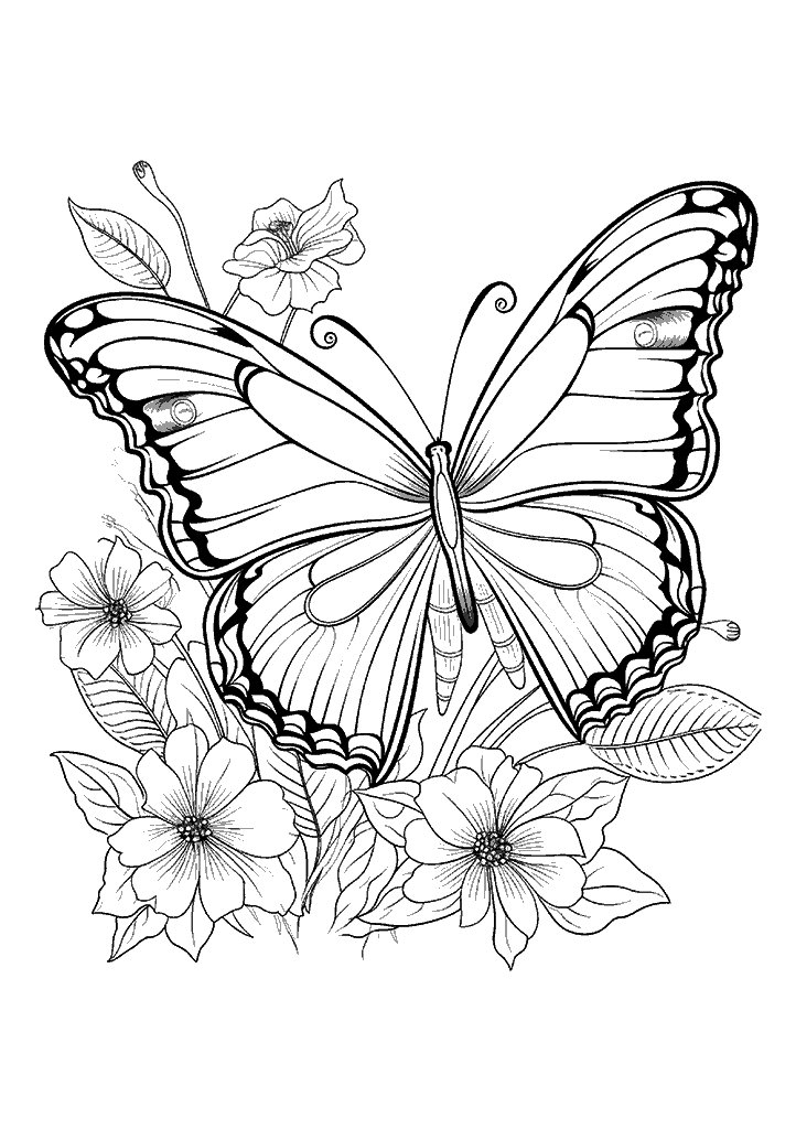 borboleta para colorir