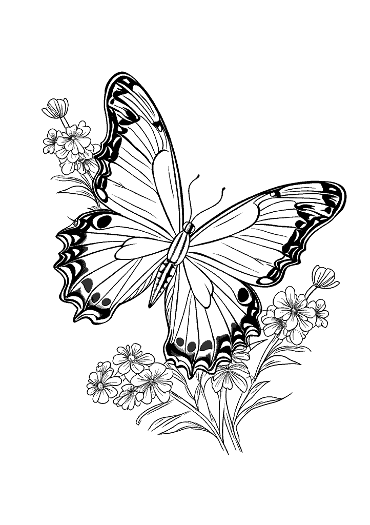 borboleta para colorir