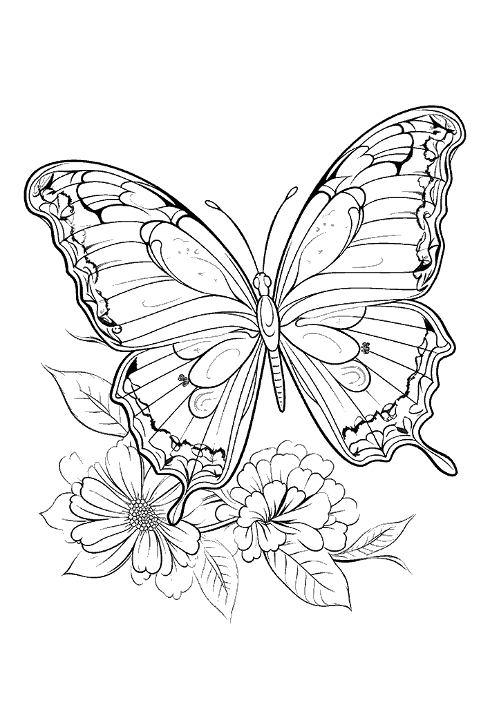 borboleta para colorir